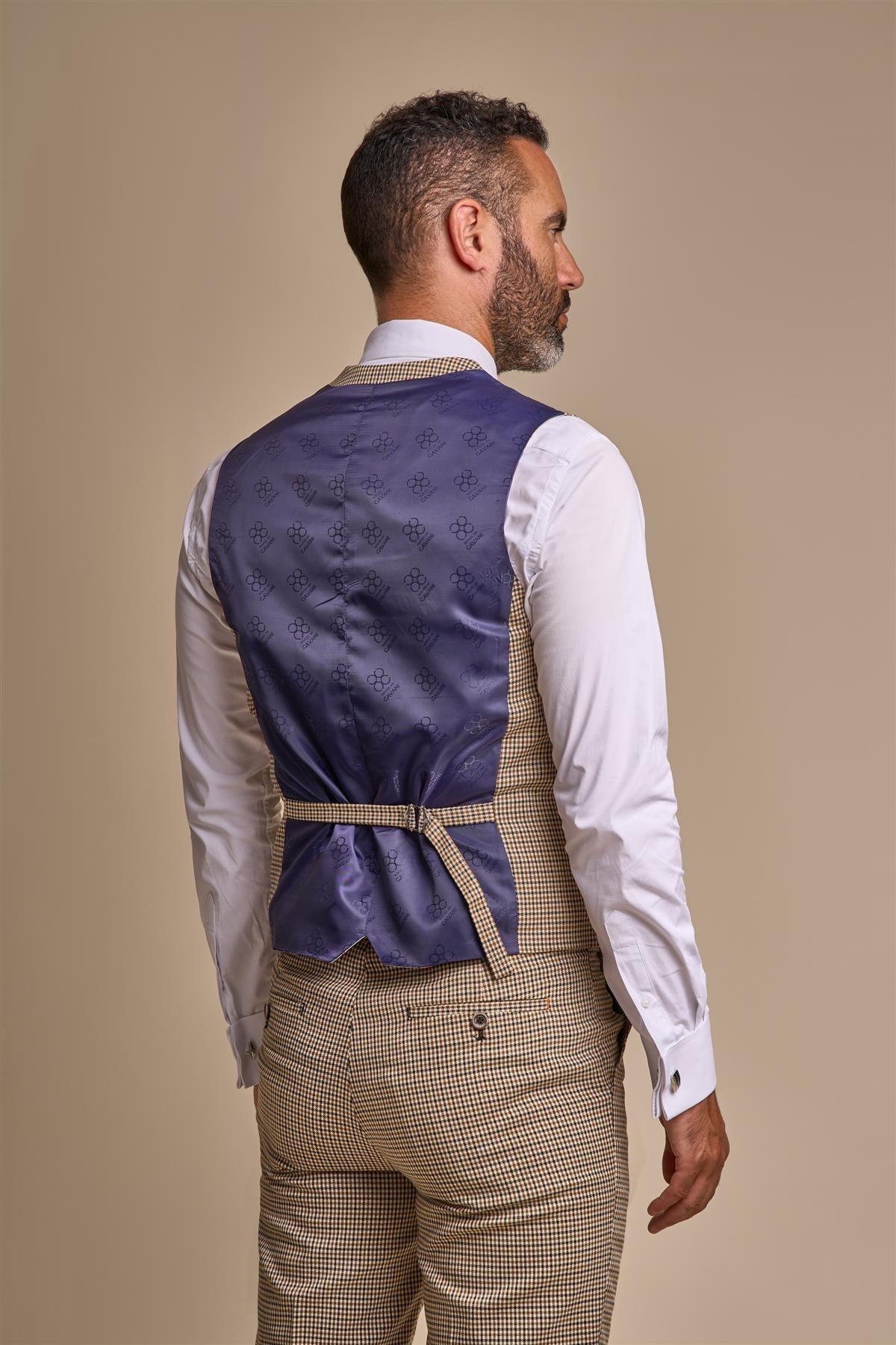 Elwood Houndstooth Double Breasted Waistcoat