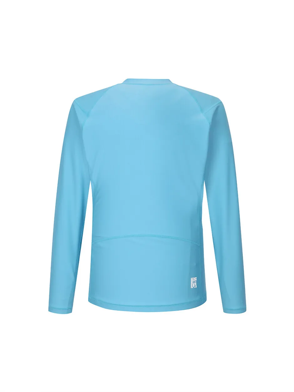 Essential Men Full-Zip Rashguard Dark Mint