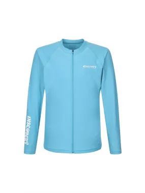 Essential Men Full-Zip Rashguard Dark Mint