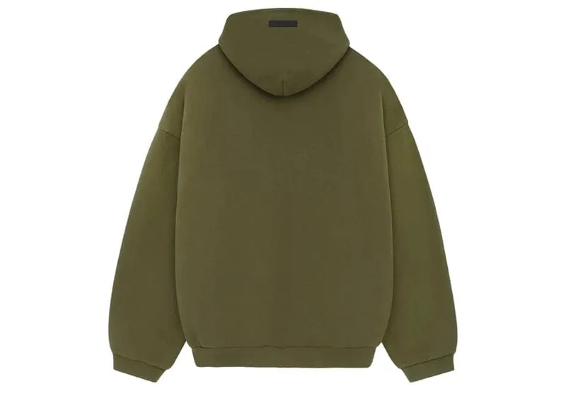 Fear of God Essentials Fleece Hoodie Military