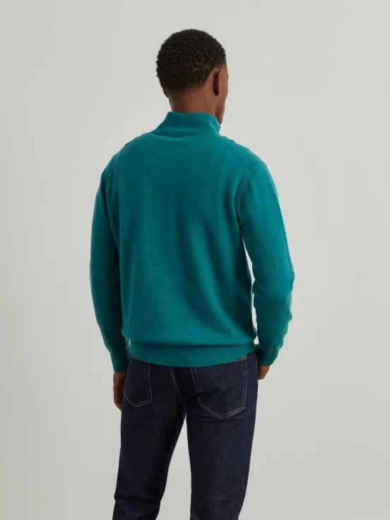 Fleece sweater with zip