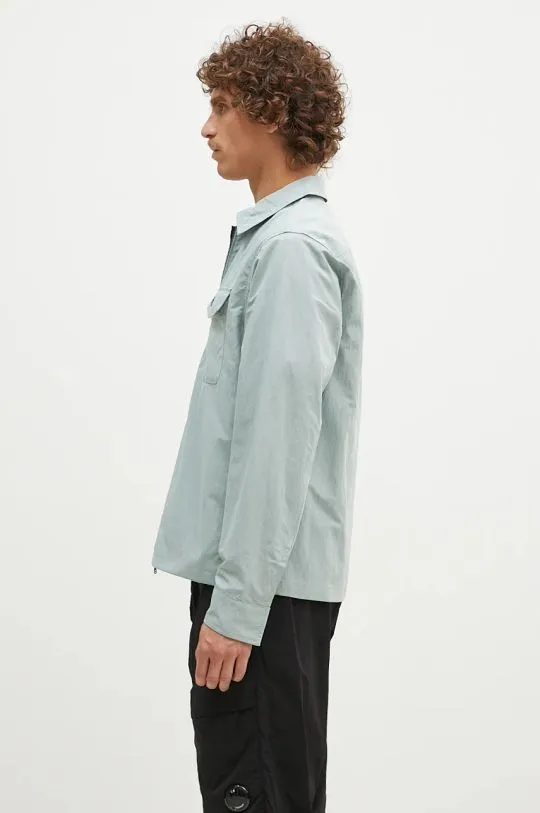 Fred Perry jacket Pocket Overshirt men's turquoise color M5684.959