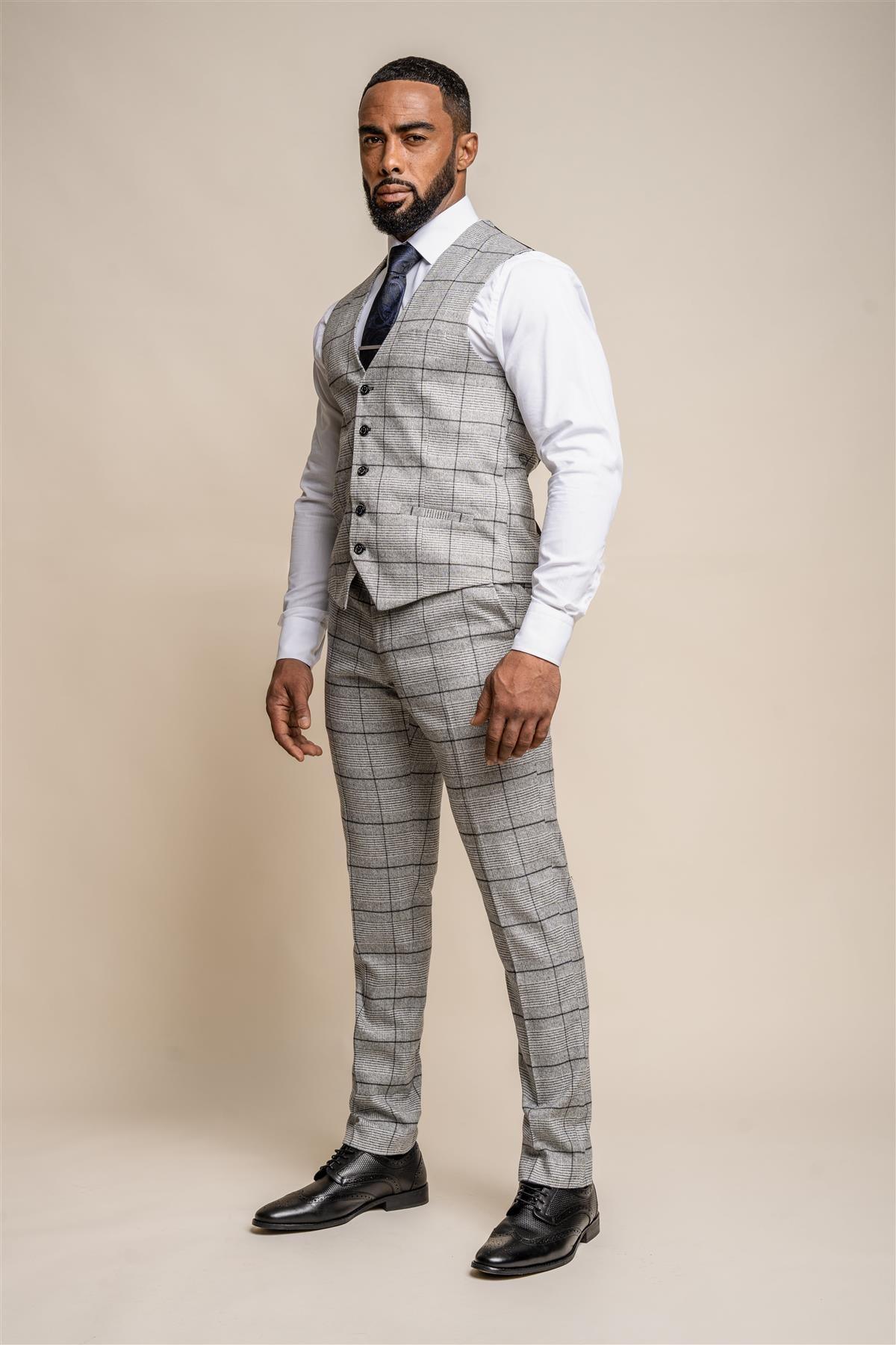 Ghost Tweed Check Waistcoat