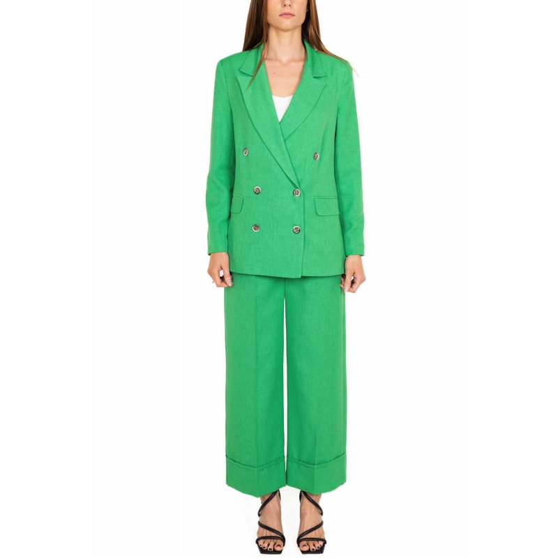 GIACCA BLAZER DOPPIOPETTO, VERDE