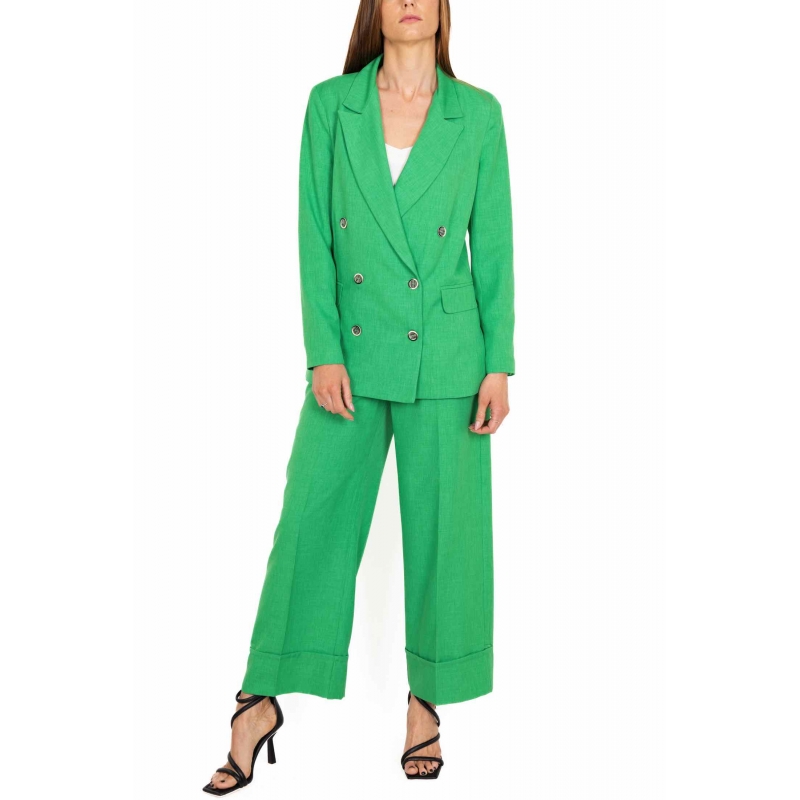 GIACCA BLAZER DOPPIOPETTO, VERDE