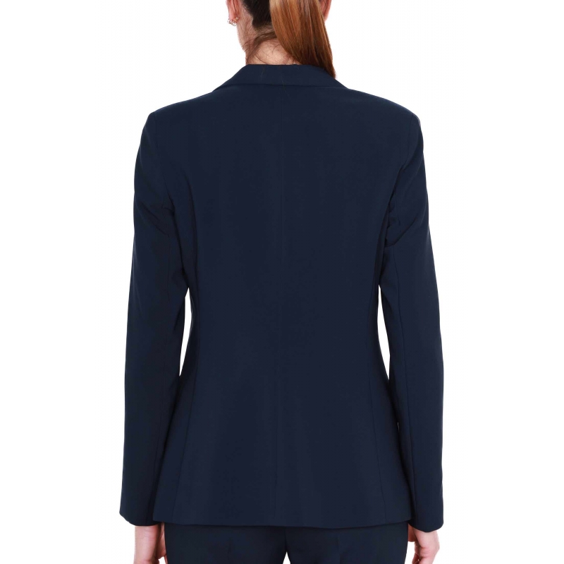 GIACCA BLAZER IN TESSUTO TECNICO, BLU