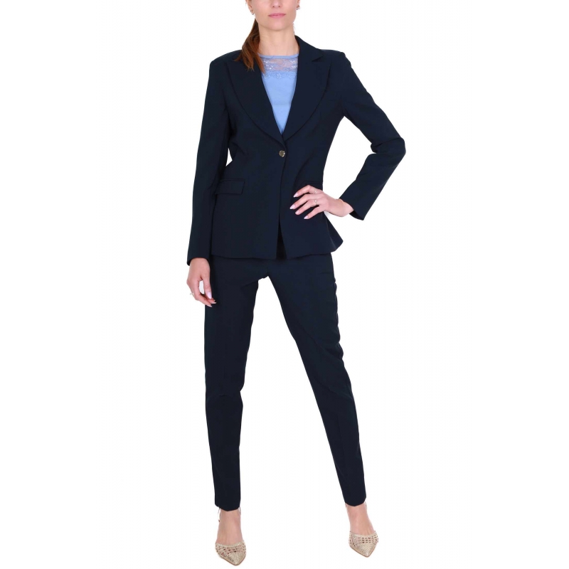 GIACCA BLAZER IN TESSUTO TECNICO, BLU