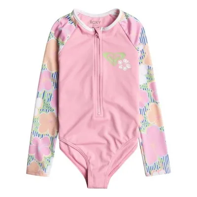 Girls' Roxy Tiny Flower Rashguard One Piece Swimsuit