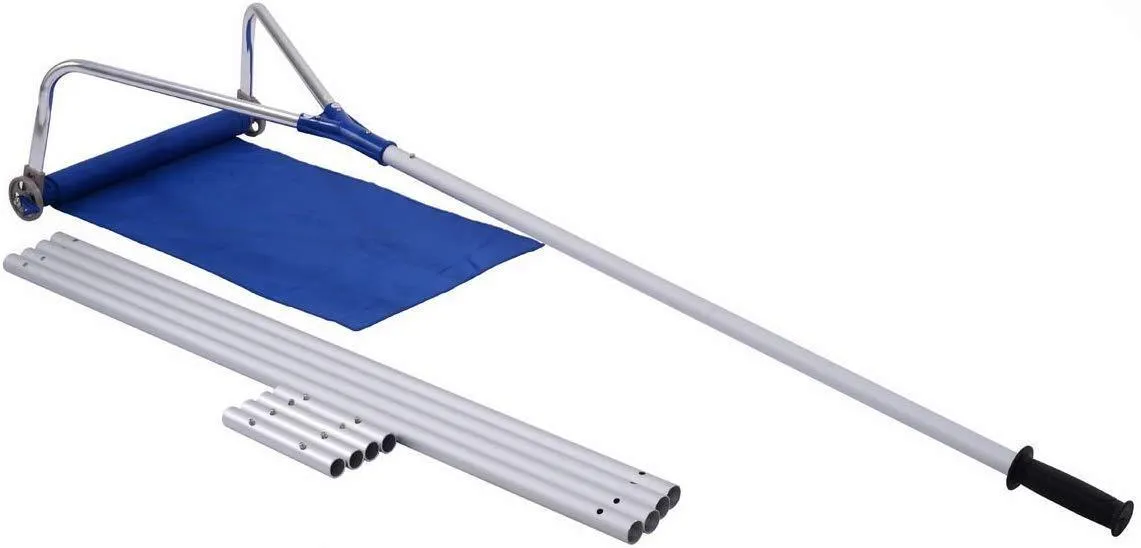 Goplus Roof Snow Rake Removal Tool 20 ft with Adjustable Telescoping Handle