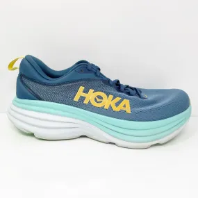 Hoka One One Mens Bondi 8 1123202 RHD Blue Running Shoes Sneakers Size 11 D