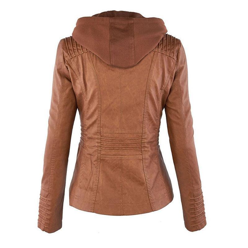 Hooded Leather Jackets For Women