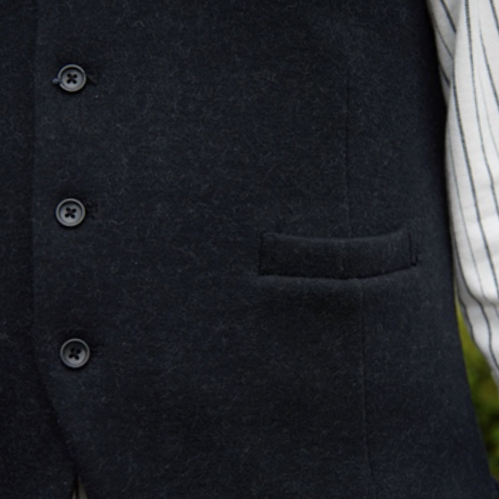 Inch Wool Tweed Waistcoat