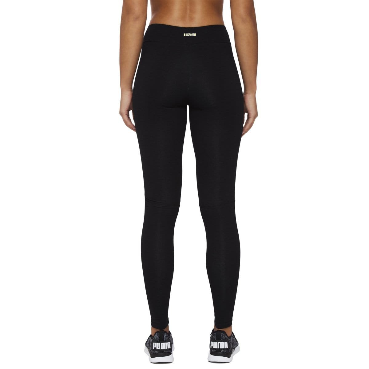 INSPORT WOMEN'S ESSENTIAL FULL LENGTH BLACK TIGHTS