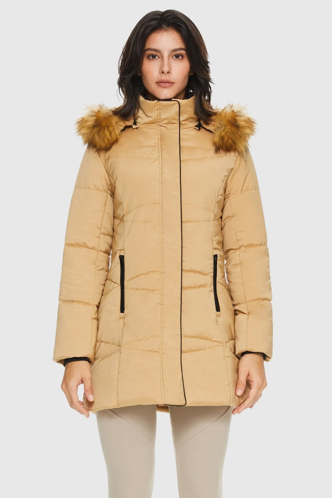 Insulated Jacket Zip-up Winter Coat