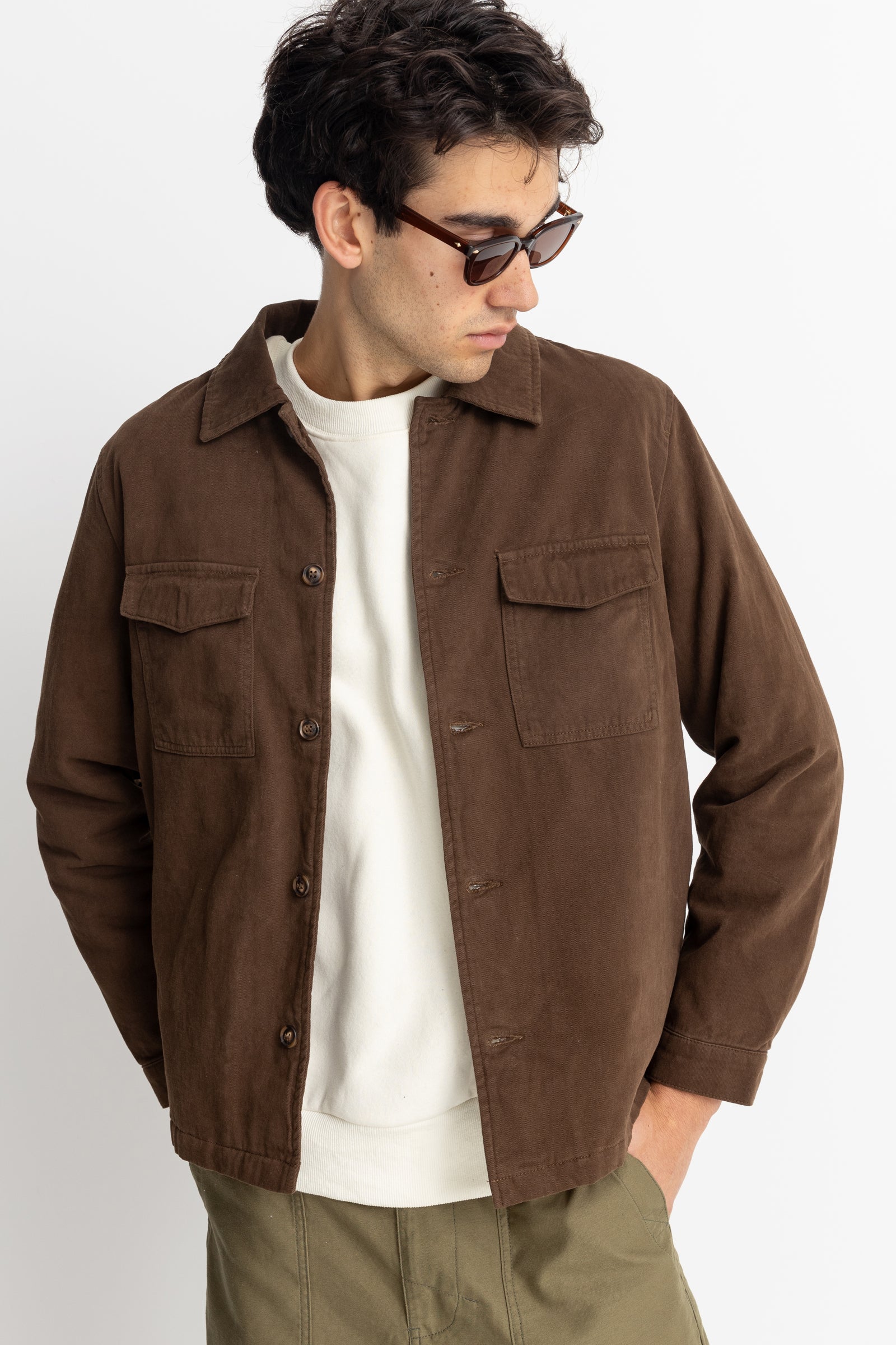 Insulated Overshirt Chocolate