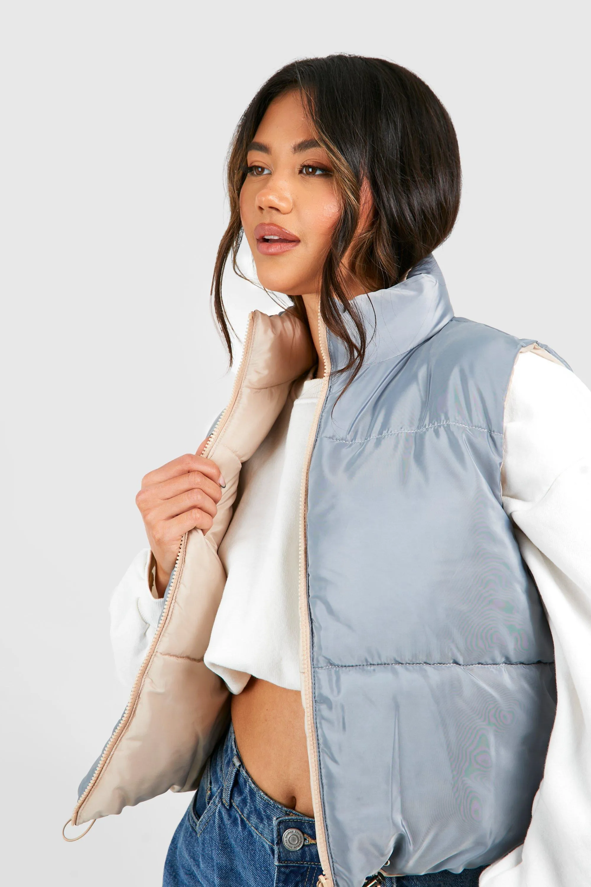 Jackets & Coats | Reversible Gilet | boohoo