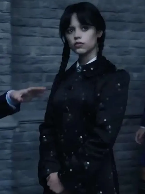 Jenna Ortega Wednesday Black Coat - New American Jackets