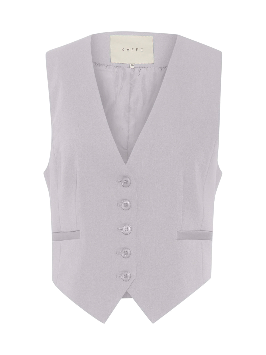 Kaffe KAsakura waistcoat grey melange