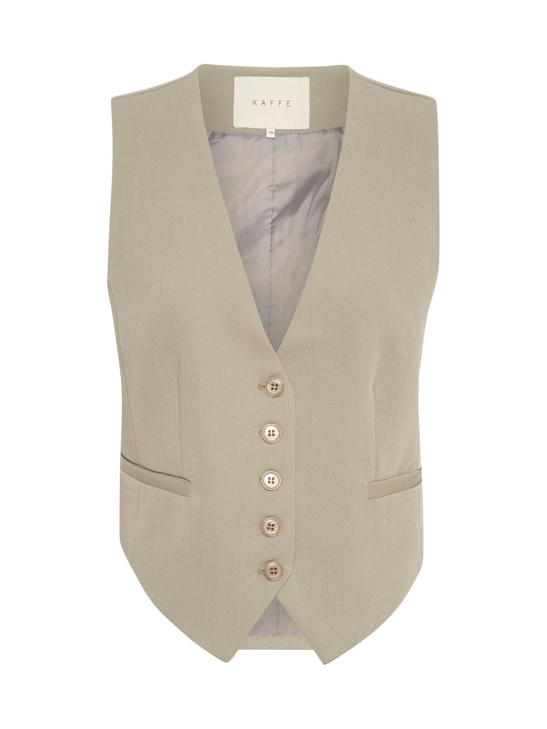 Kaffe KAsakura waistcoat vetiver