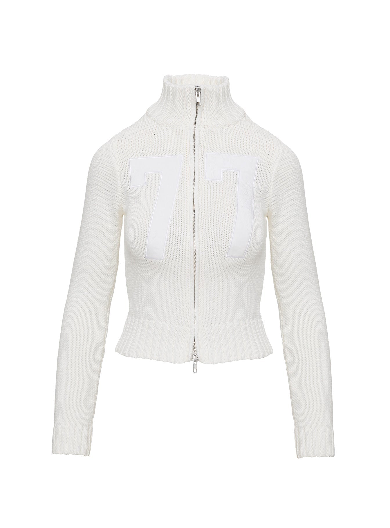 Kookaia Zip Up Knit Jacket White