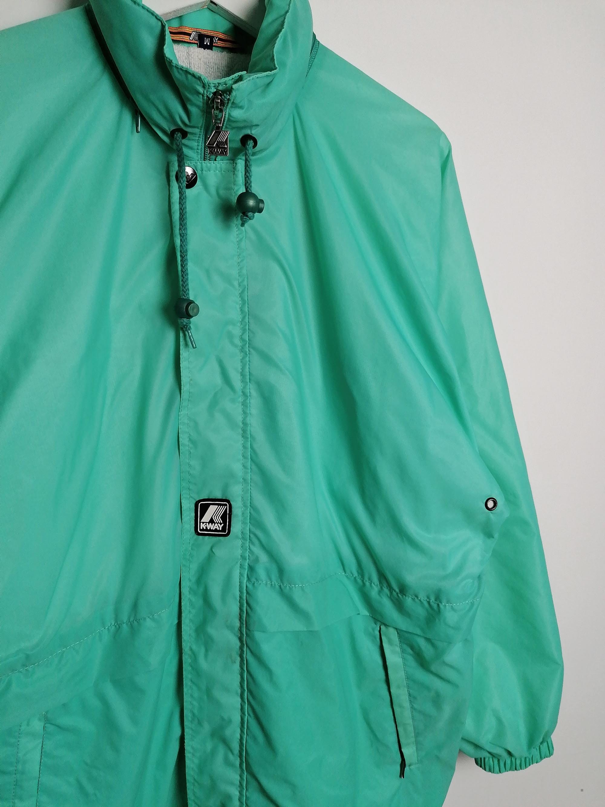 KWAY Unisex Rain Jacket Parka Windbreaker - size M