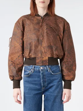 Leather Bomber Jacket