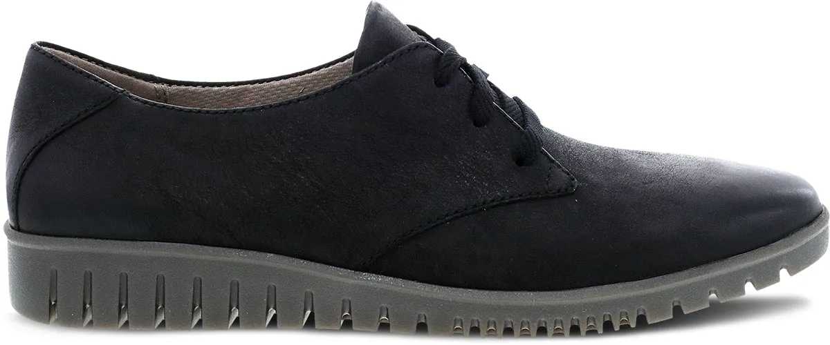 Libbie Black Burnished Oxford