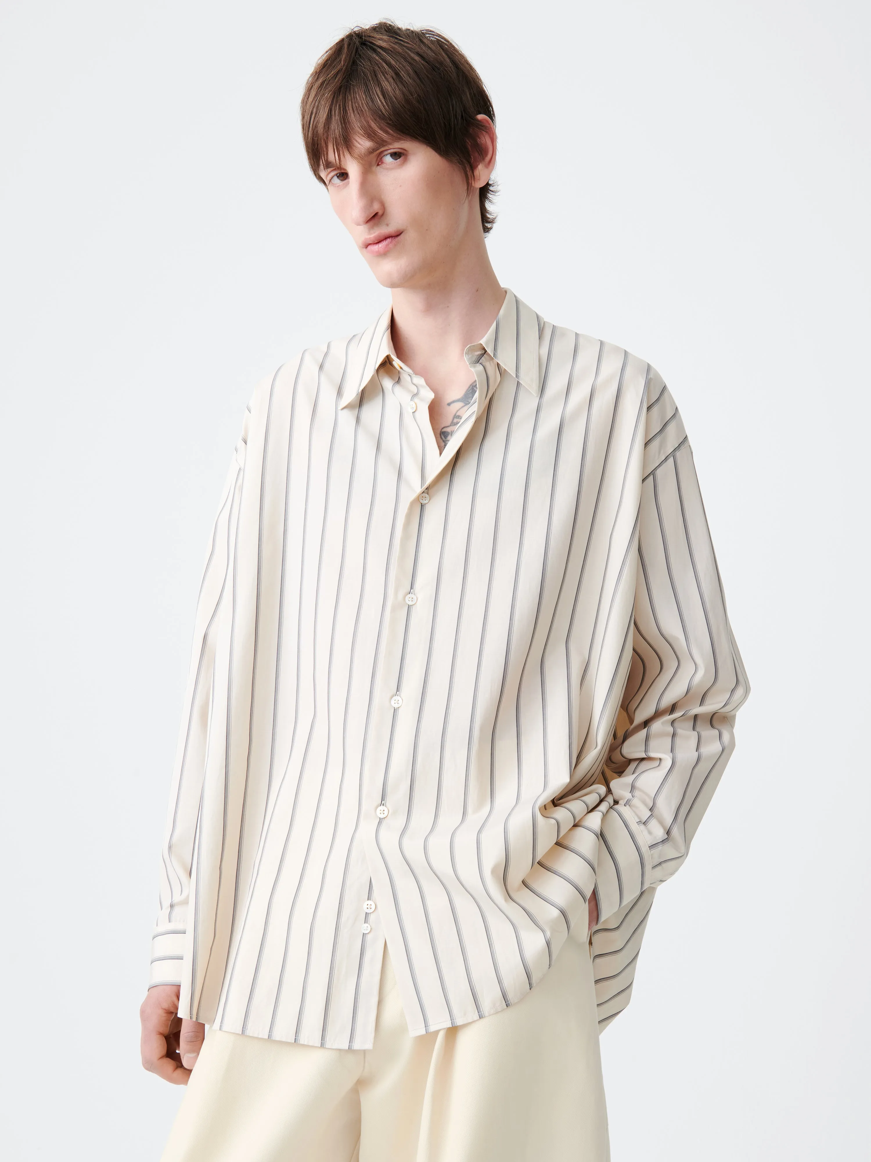 Loche Shirt in Plaster Stripe