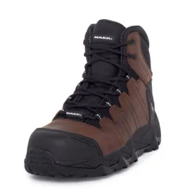 Mack Boots Octane Composite Toe Lace Up Work Boots Rocky Brown