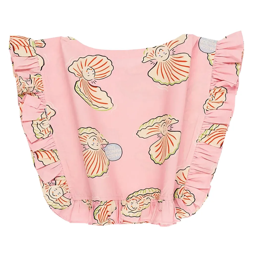 Maison Mangostan Child Oyster Blouse Pink