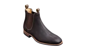 Mansfield - Choc Burnish Suede Chelsea Boot