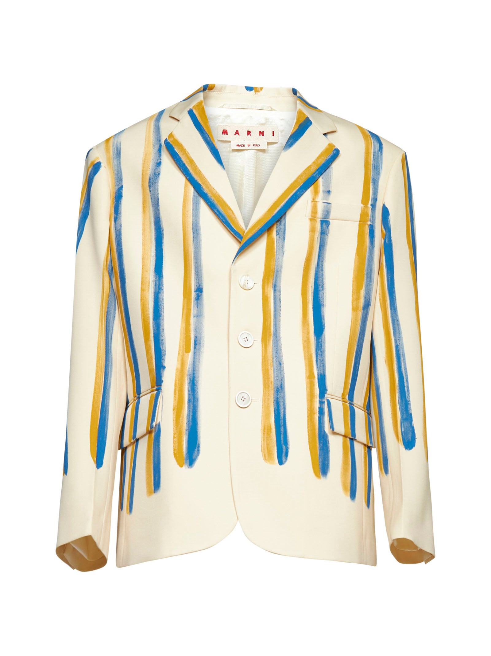 Marni Striped Single-Breasted Blazer