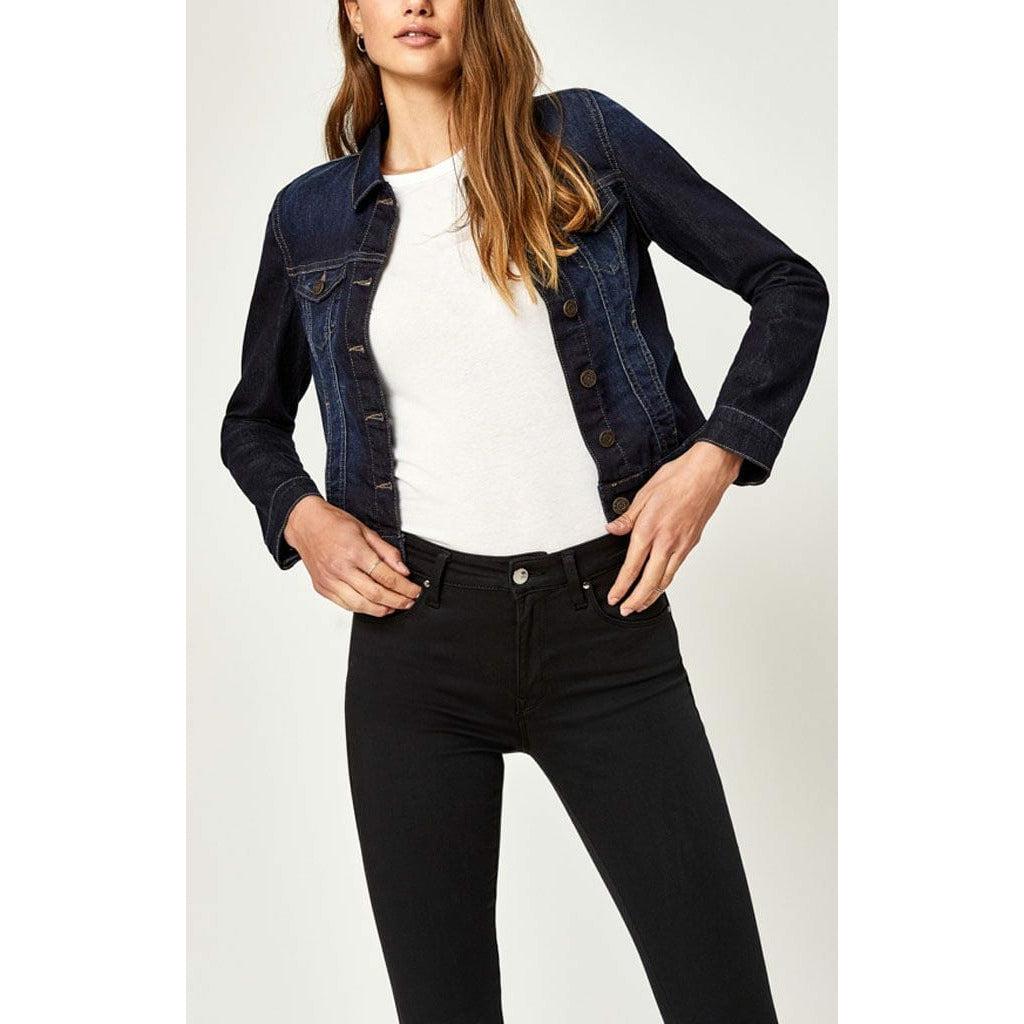 Mavi Samantha Jean Jacket In Dark Nolita