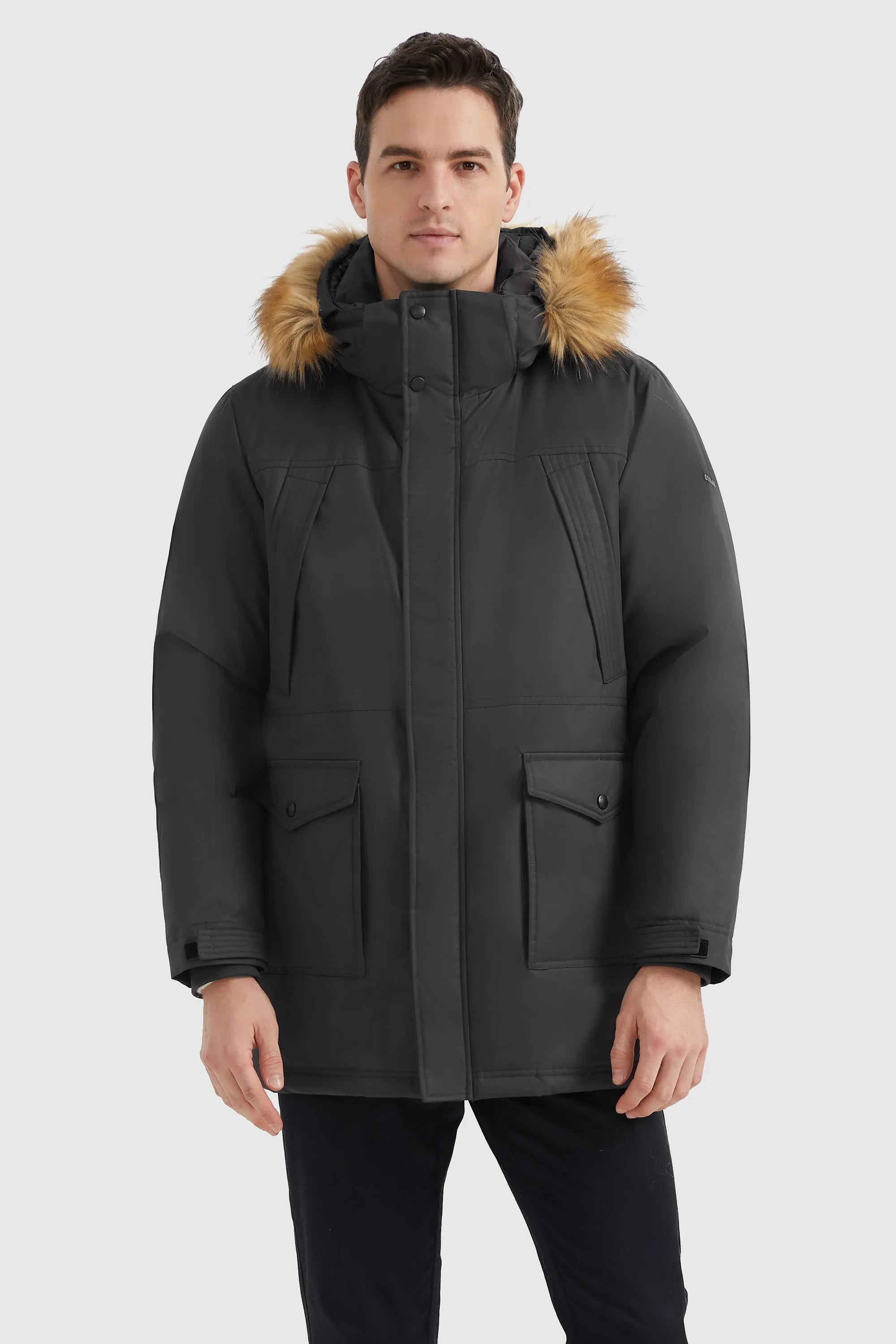 Mid-Length Insulated Hooded Down Coat