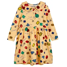 Mini Rodini Child Jewels Dress Yellow