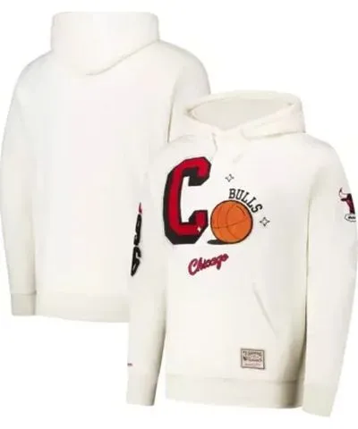 Mitchell & Ness Men's NBA Chicago Bulls Sswagger Classic Chenille Pullover Hoodie