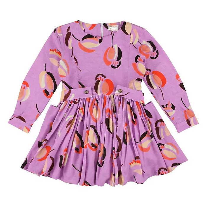 Morley Child May Dress Big Posey Azalea Purple