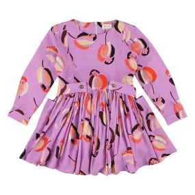 Morley Child May Dress Big Posey Azalea Purple