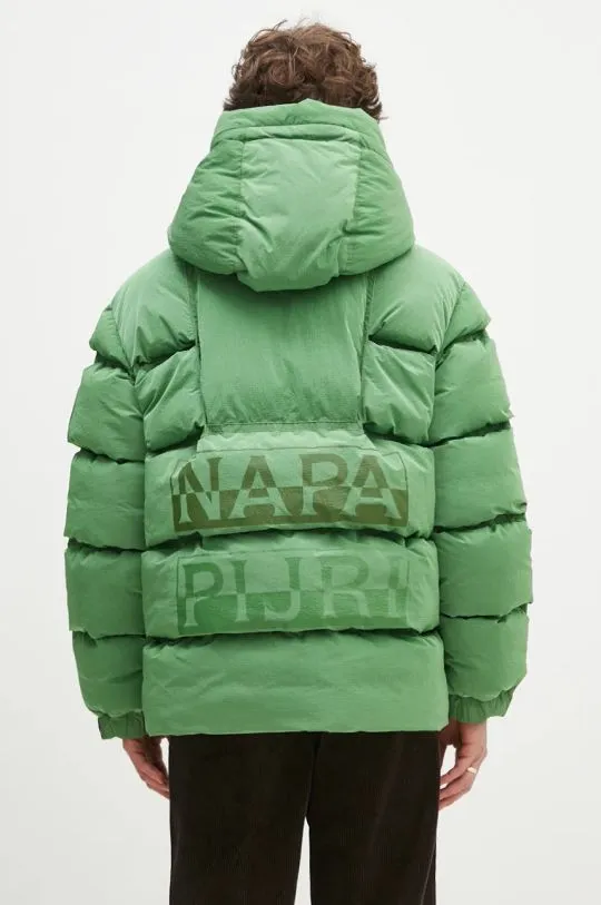 Napapijri jacket Hyper Puffer men's green color NP0A4I9DG1T1