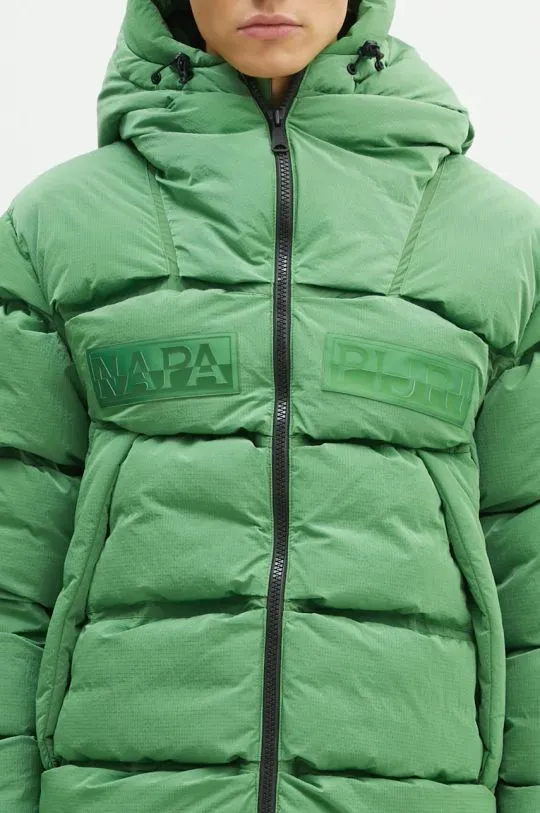 Napapijri jacket Hyper Puffer men's green color NP0A4I9DG1T1