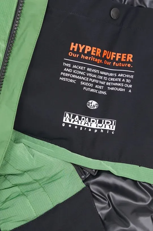 Napapijri jacket Hyper Puffer men's green color NP0A4I9DG1T1