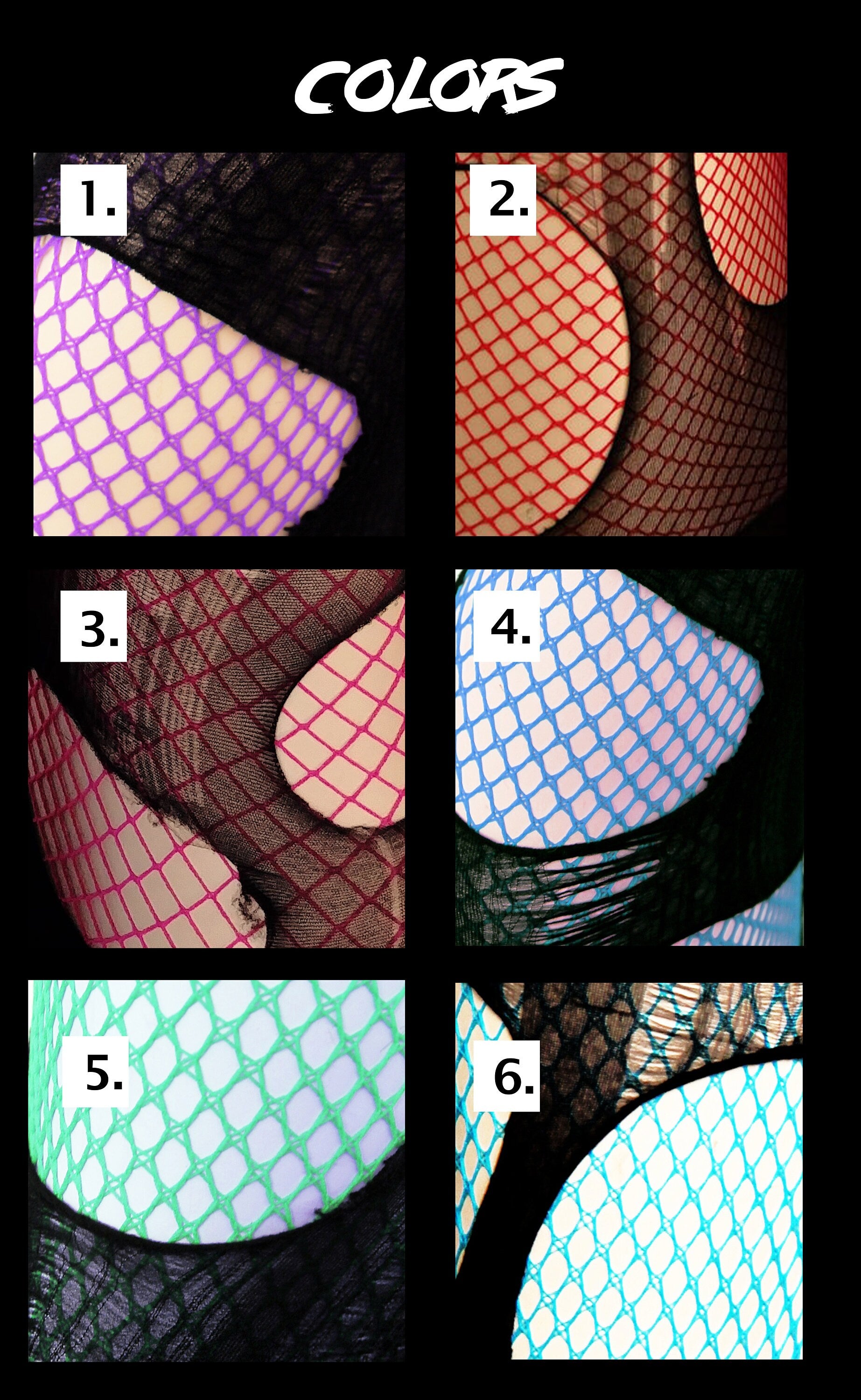 neon pink black tattered & torn fishnet tights