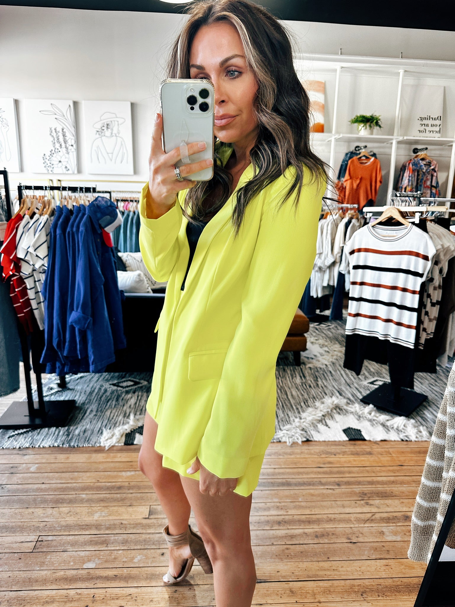 Neon Yellow Blazer