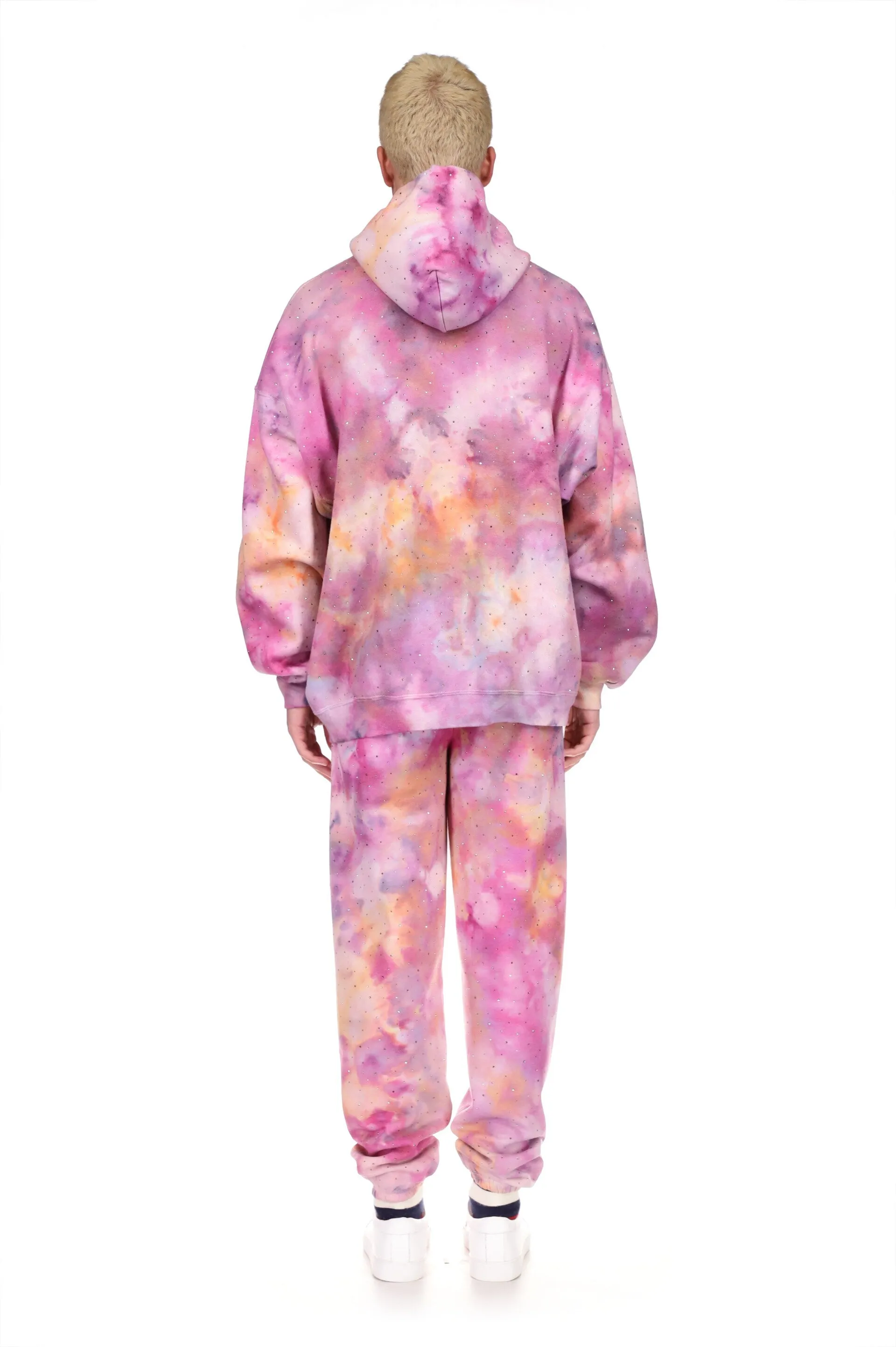 'OOPS I DID IT AGAIN' STAR DUST TIE DYE SLIM HOODIE