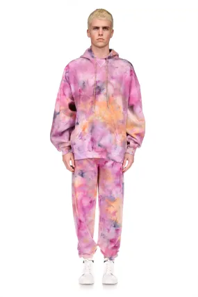 'OOPS I DID IT AGAIN' STAR DUST TIE DYE SLIM HOODIE