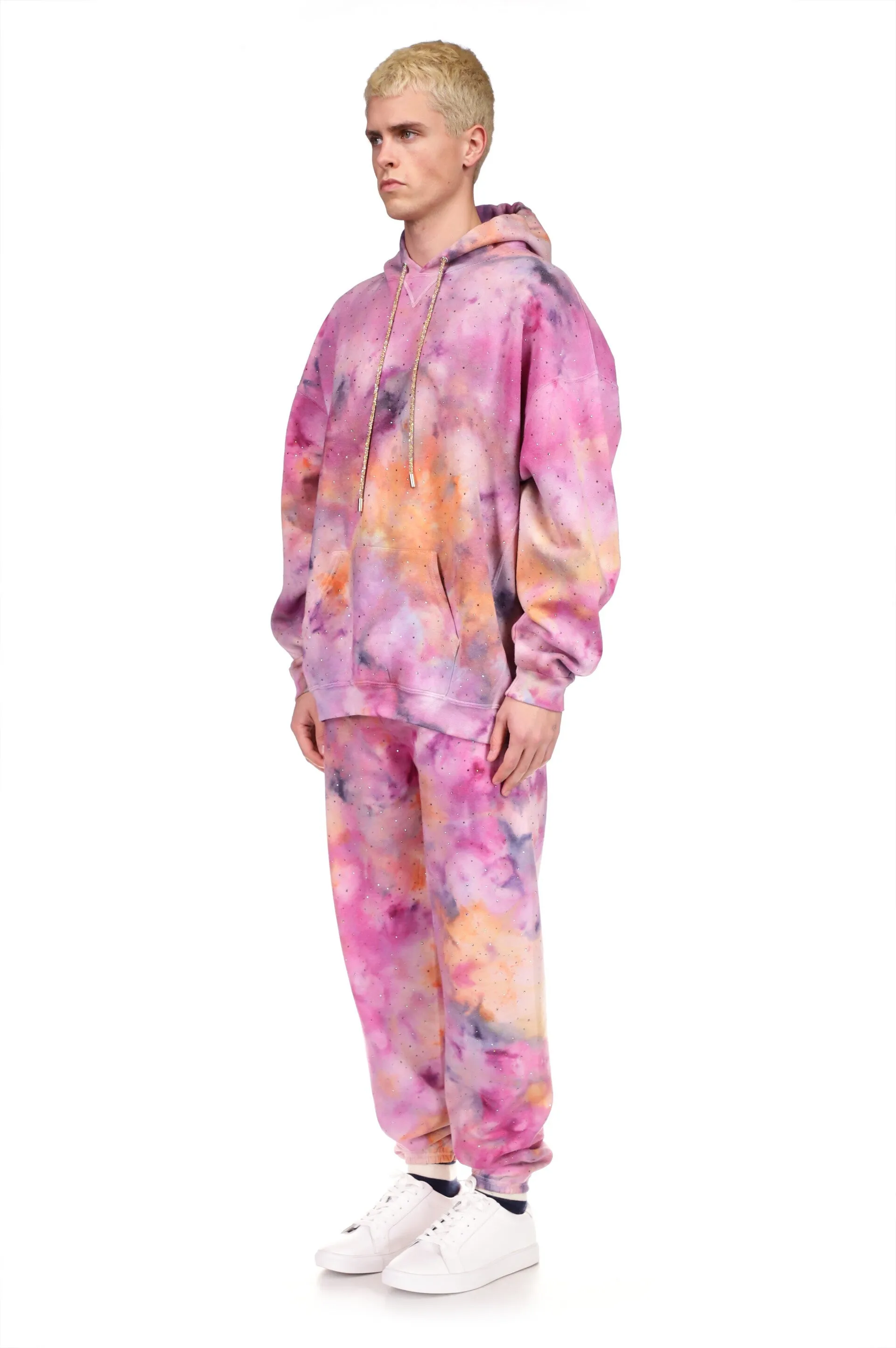 'OOPS I DID IT AGAIN' STAR DUST TIE DYE SLIM HOODIE