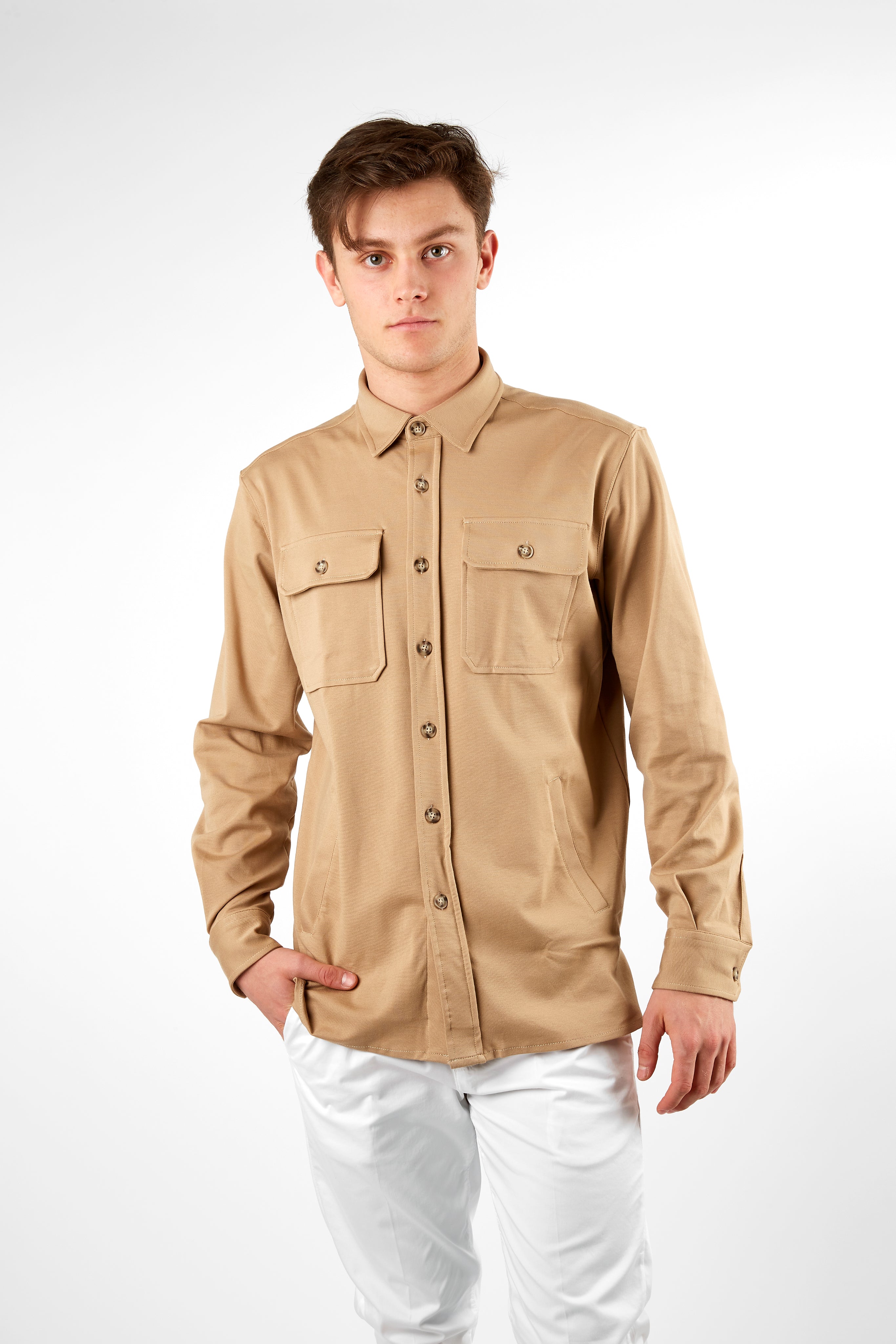 Overshirt Effetto Jersey