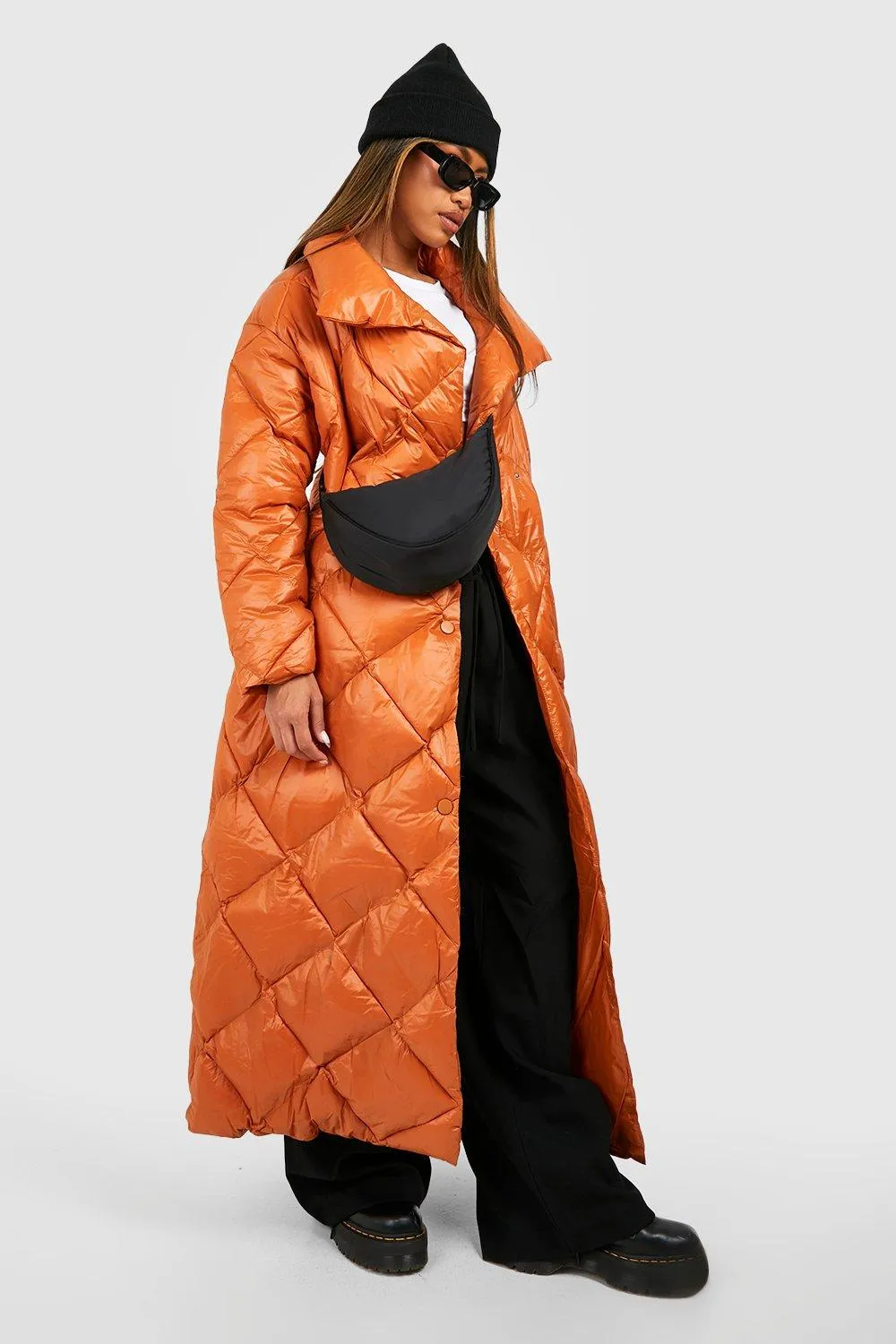 Oversized Collar Duvet Coat