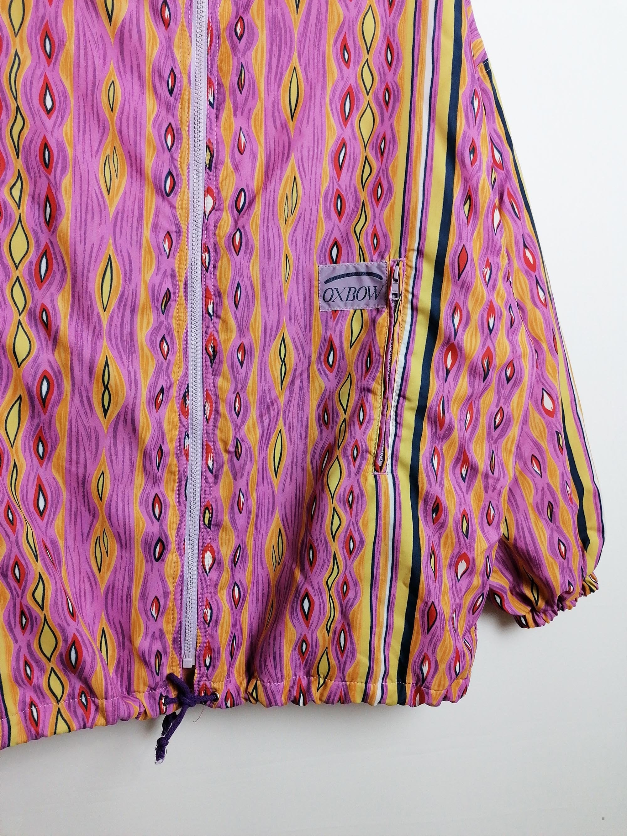 OXBOW ELLIOTT Wavy Print Jacket Windbreaker - size M-L