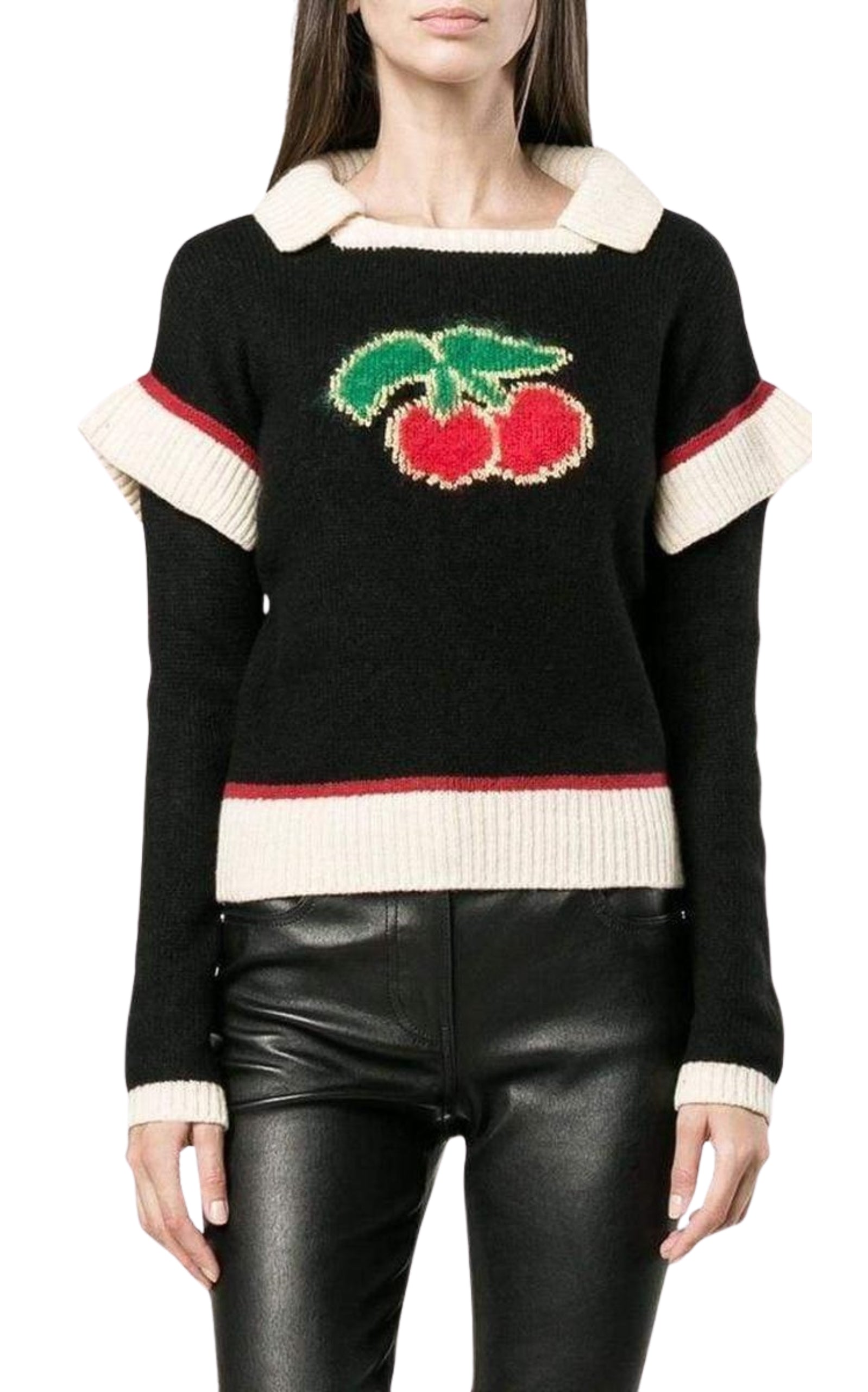 PHILOSOPHY DI LORENZO SERAFINI  |Wool Blend Cherry Sweater